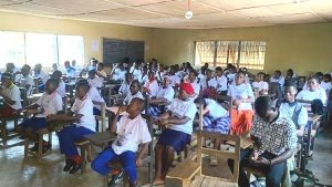 Children attending the indoor program celebrating the Day of the African Child 